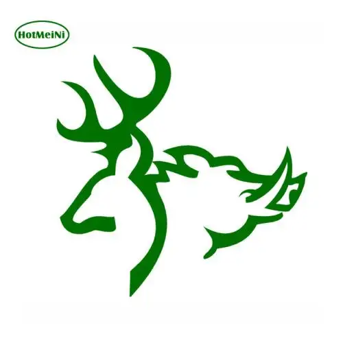 Green HotMeiNi олень кабан! Автомобильные наклейки, интересные индивидуально оформленные мотоциклетные виниловые наклейки для автомобиля, Стайлинг 15*15 см - Название цвета: Green