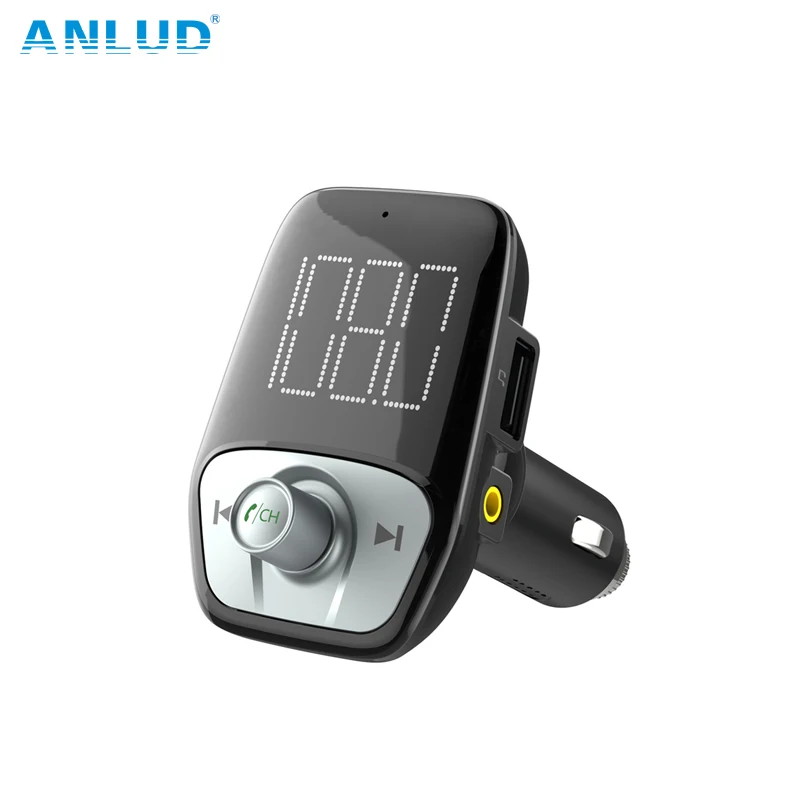 ANLUD уникальный дисплей Bluetooth FM передатчик Комплект беспроводной связи для