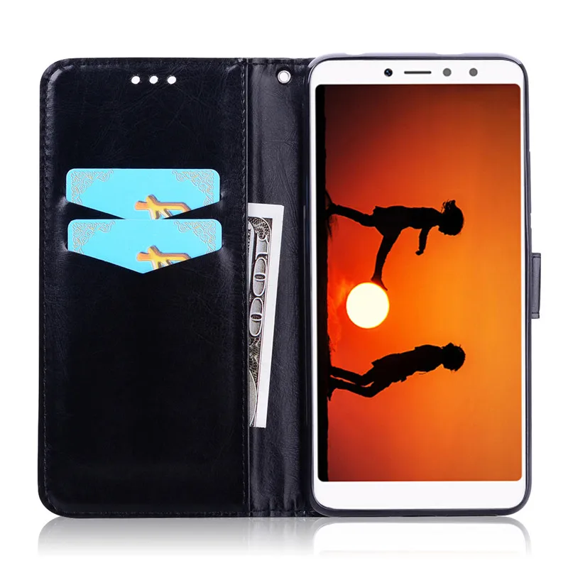 Чехол-бумажник для Xiaomi Redmi S2 из искусственной кожи деловой Роскошный чехол