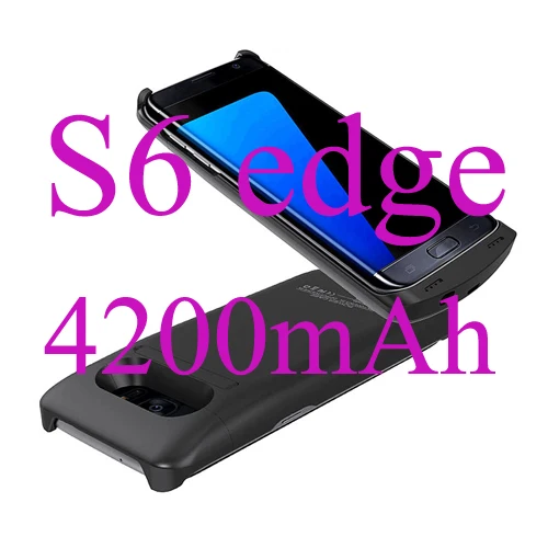 S6 EDGE BLACK NEWDERY для samsung S5 S6 S7 edge S8 Plus чехол питания внешний аккумулятор зарядное устройство чехол Galaxy Note 5 4 запасное зарядное устройство - Цвет: S6 EDGE BLACK