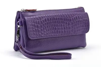 Purple Натуральная кожа женский клатч мини сумки через плечо сумки бренды 10 цветов Кошелек вечерняя Женская сумочка для девушек 029 - Цвет: Purple
