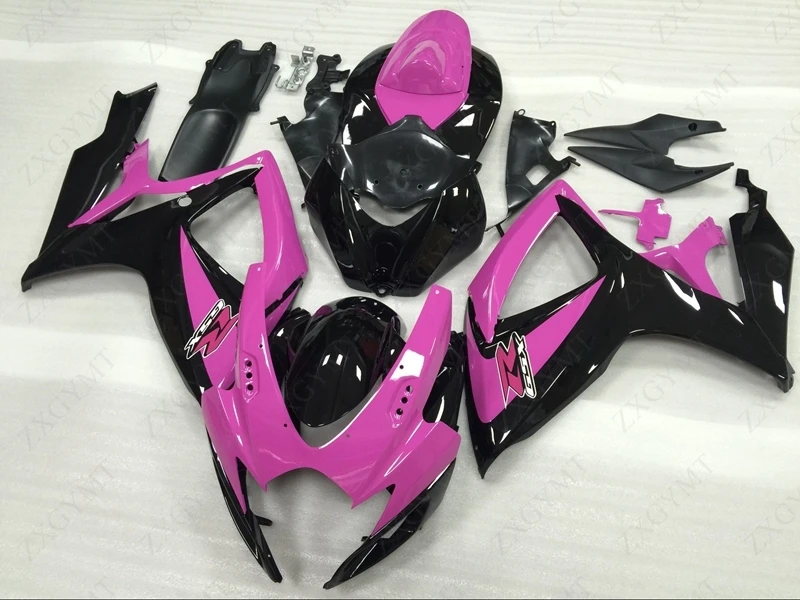 Обтекатели для мотоциклов GSX R 600 2006 2007 K6 розовые красные черные комплекты