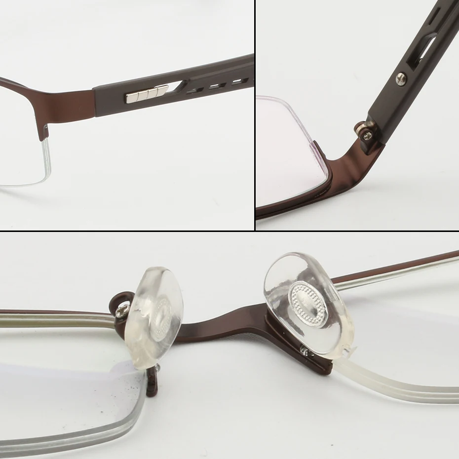 Opeco Лидер продаж полуобода очки для близорукости TR90 с металлической оправой