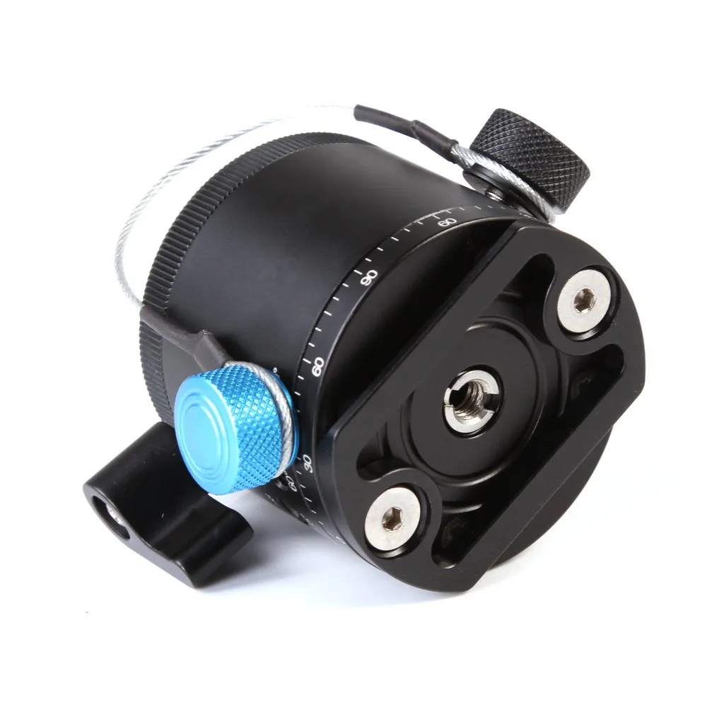 

FITTEST DH-55D Tripod Head HDR Panorama Ball Head with Indexing Rotator Aluminum Alloy DSLR Photography Panoramic Support Base