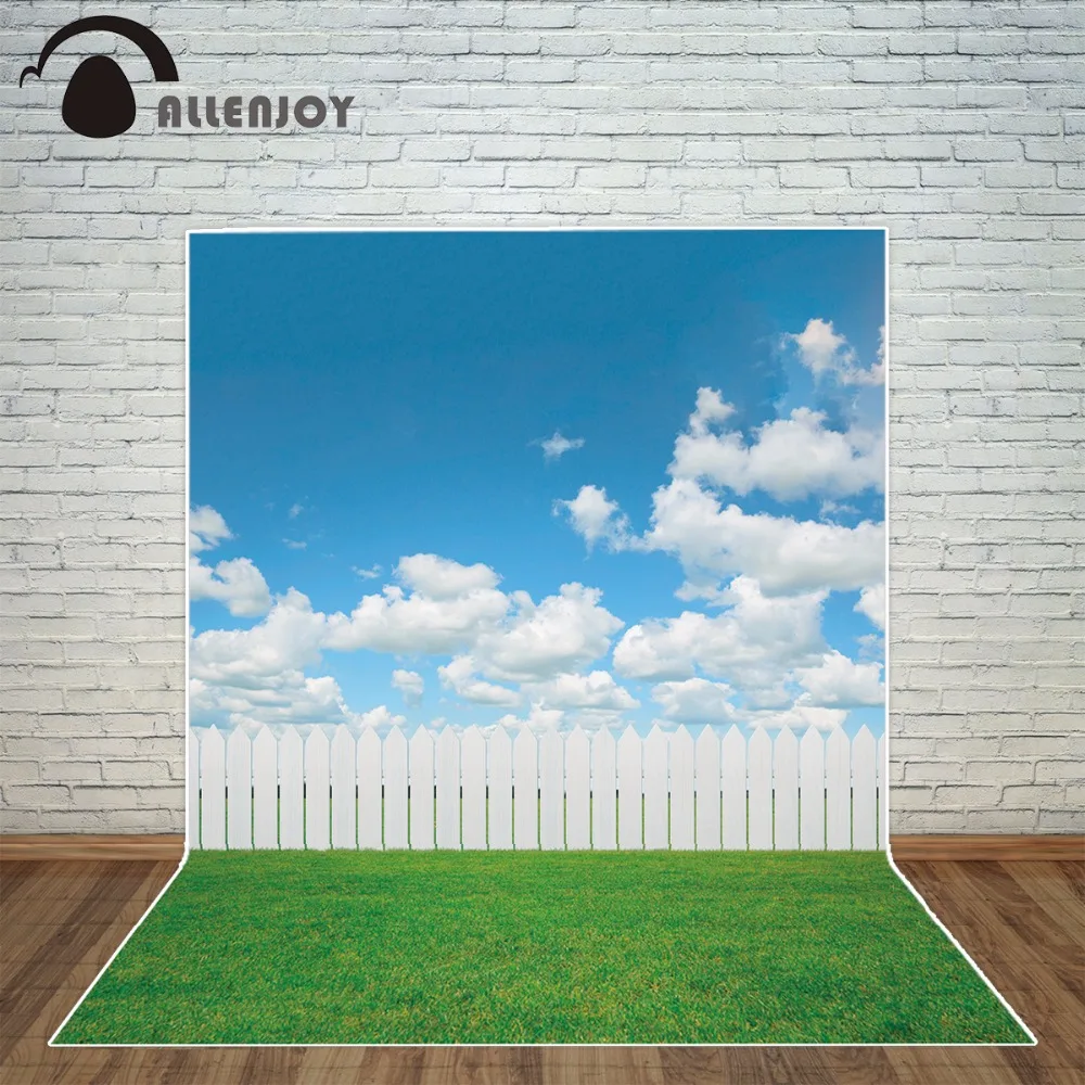 Allenjoy sky фон для фотосъемки трава Весеннее облако забор фотостудии Новый|photography