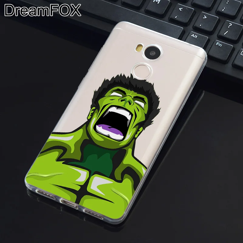 DREAMFOX M145 супер герой Железный человек Мягкий ТПУ силиконовый чехол для Xiaomi Redmi Note 3