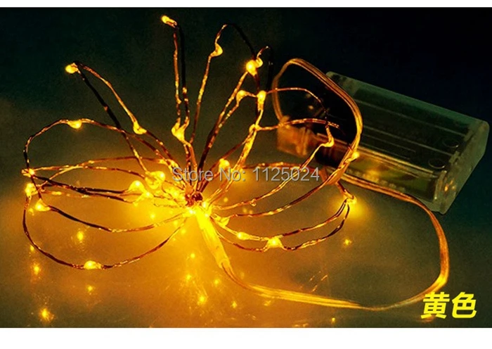 Новинка 3 м 30 светодиодов батарея мини LED медная проволока гирлянда сказочные