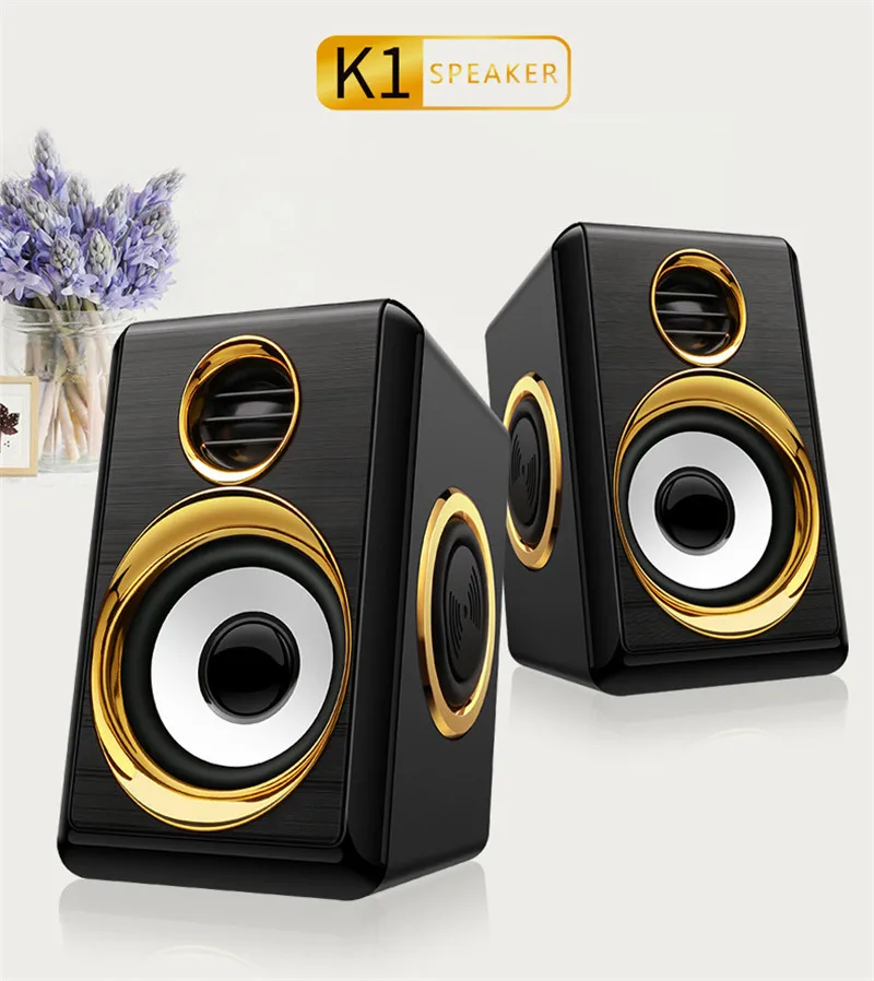 Игровые колонки микрофон USB компьютер телефон сабвуфер HiFi тяжелый бас аудио ноутбук Настольный HiFi тяжелый бас объемный звук музыка