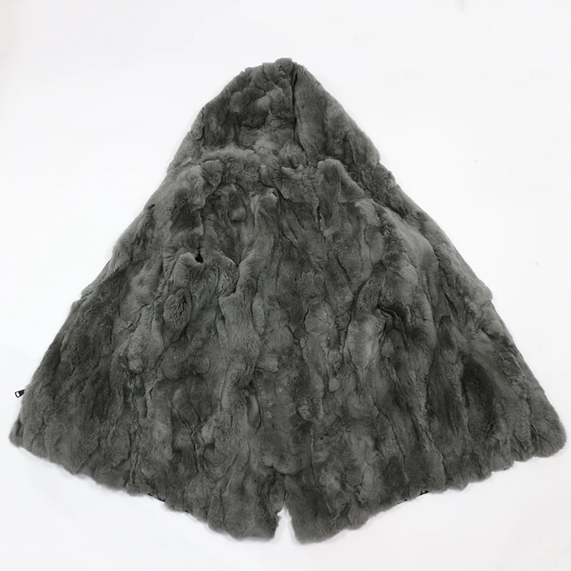 rabbit fur lining 3 Только меховая внутренняя подкладка не содержит меховой воротник внешняя оболочка натуральный мех пальто зимняя куртка женская парка из меха лисы енота кролика норки - Цвет: rabbit fur lining 3