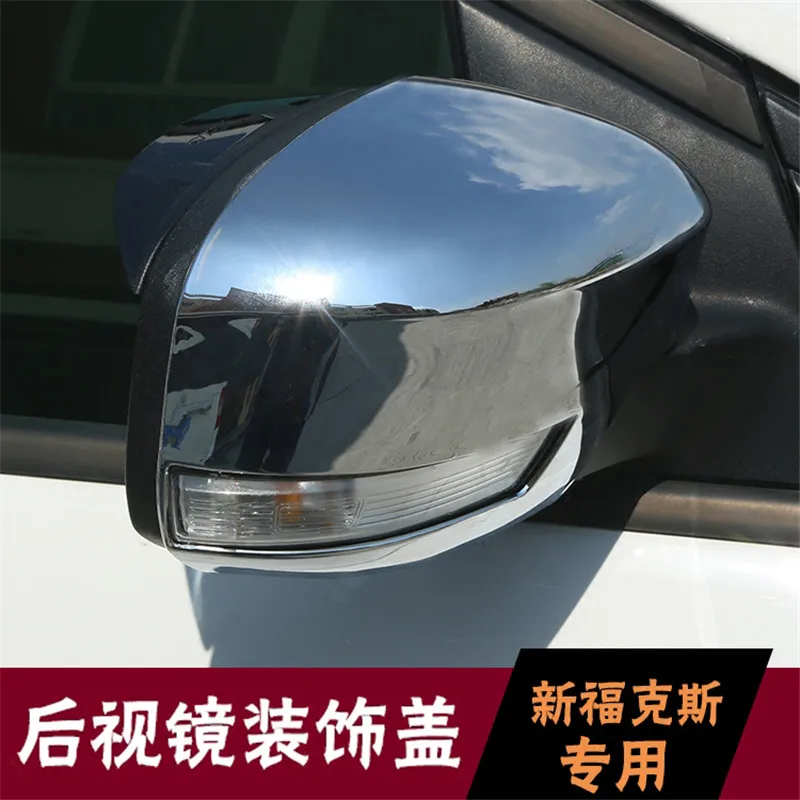 

ABS Chrome Rearview mirror cover Trim/Rearview mirror Decoration Car Styling for ford focus 3 mk3 sedan hatchback 2012-2018