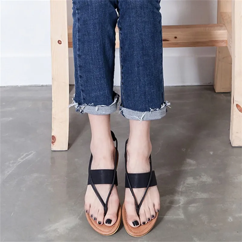 

Шлепанцы женские на низком каблуке, пляжные сандалии на плоской подошве, римские сандалии с перекрестной шнуровкой, размеры 39, лето