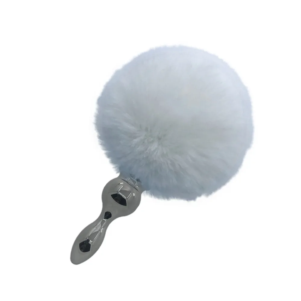 Маленькая Анальная пробка с хвостом кролика металлическая лисий хвост Анальный