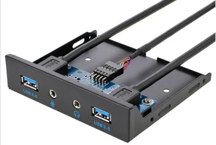 LBSC USB3.0/20Pin USB3.0*2+ audio interface Desktop computer floppy drive panel | Электроника