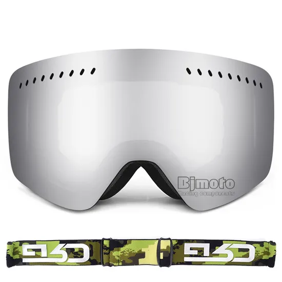 Model 1 BJMOTO зимние мотоциклетные очки уличные UV400 двойные линзы 3 слоя пены Спорт сноуборд лыжные очки маска катание на лыжах Снег шлем маска - Цвет: Model 1