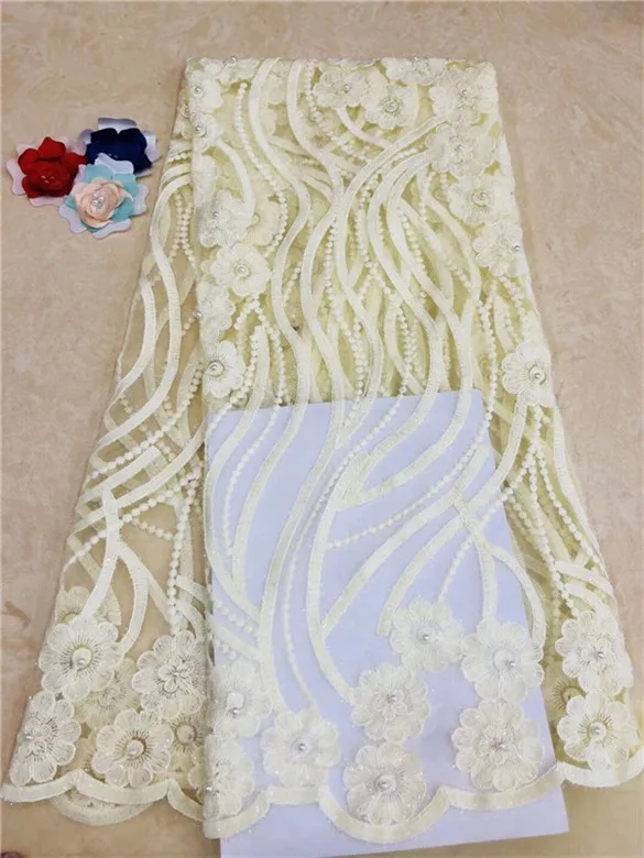 Африканская кружевная ткань 2018 бусин высококачественное кружево aso ebi сетчатая