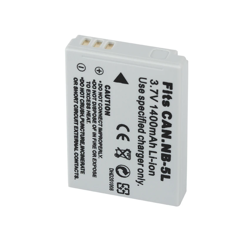 Dinto 1 шт. NB 5L NB5L 1400 мА/ч 3 7 V Цифровой Камера Перезаряжаемые Батарея объектива