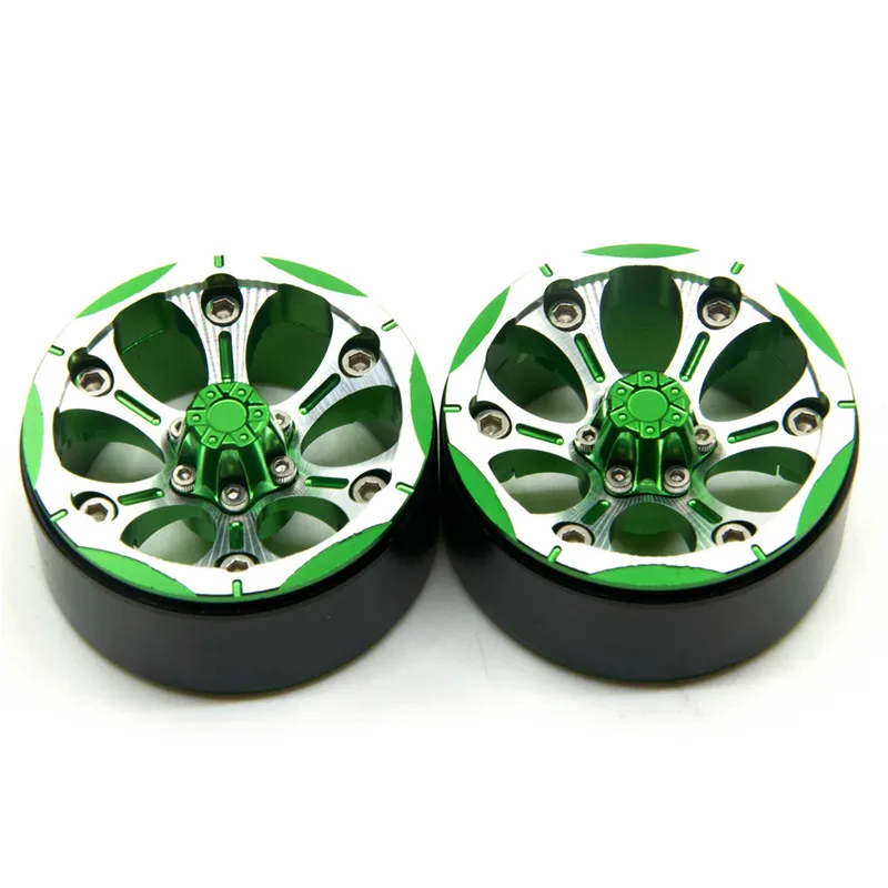 4 шт./компл. колеса из сплава 1/10 RC Гусеничный 1 9 Beadlock ступицы для SCX10 D90 90034 90035