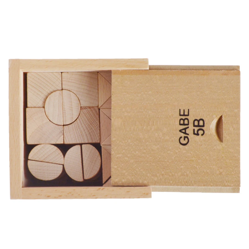 Детские игрушки креативные Развивающие деревянные кубики Froebel Gabe 5B Обучающие для