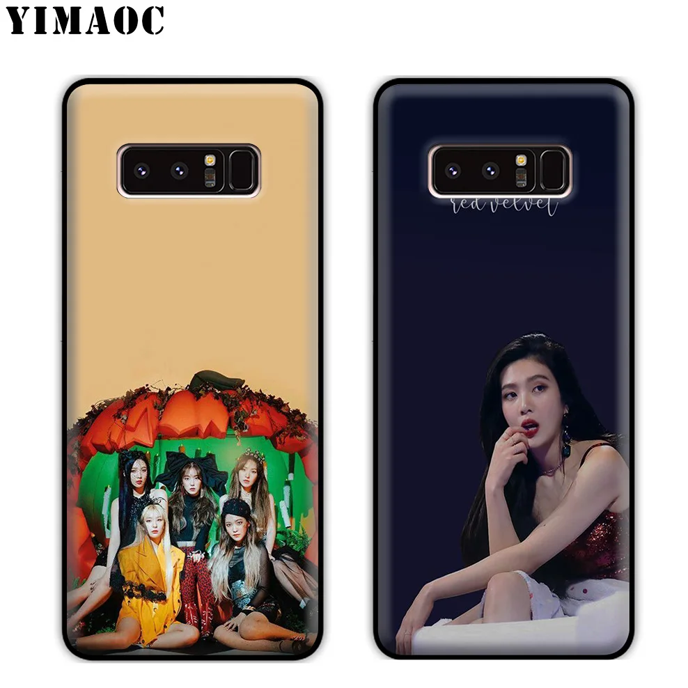 YIMAOC красный бархат Красный мягкий силиконовый чехол для samsung Galaxy Note 10 Plus 9 8 A9 A8 A6 2018