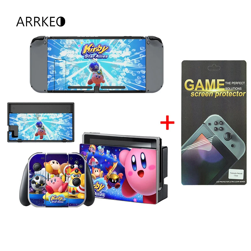 ARRKEO Kirby защитная виниловая наклейка на экран пленка кожу для Nintendo Switch NS консоль