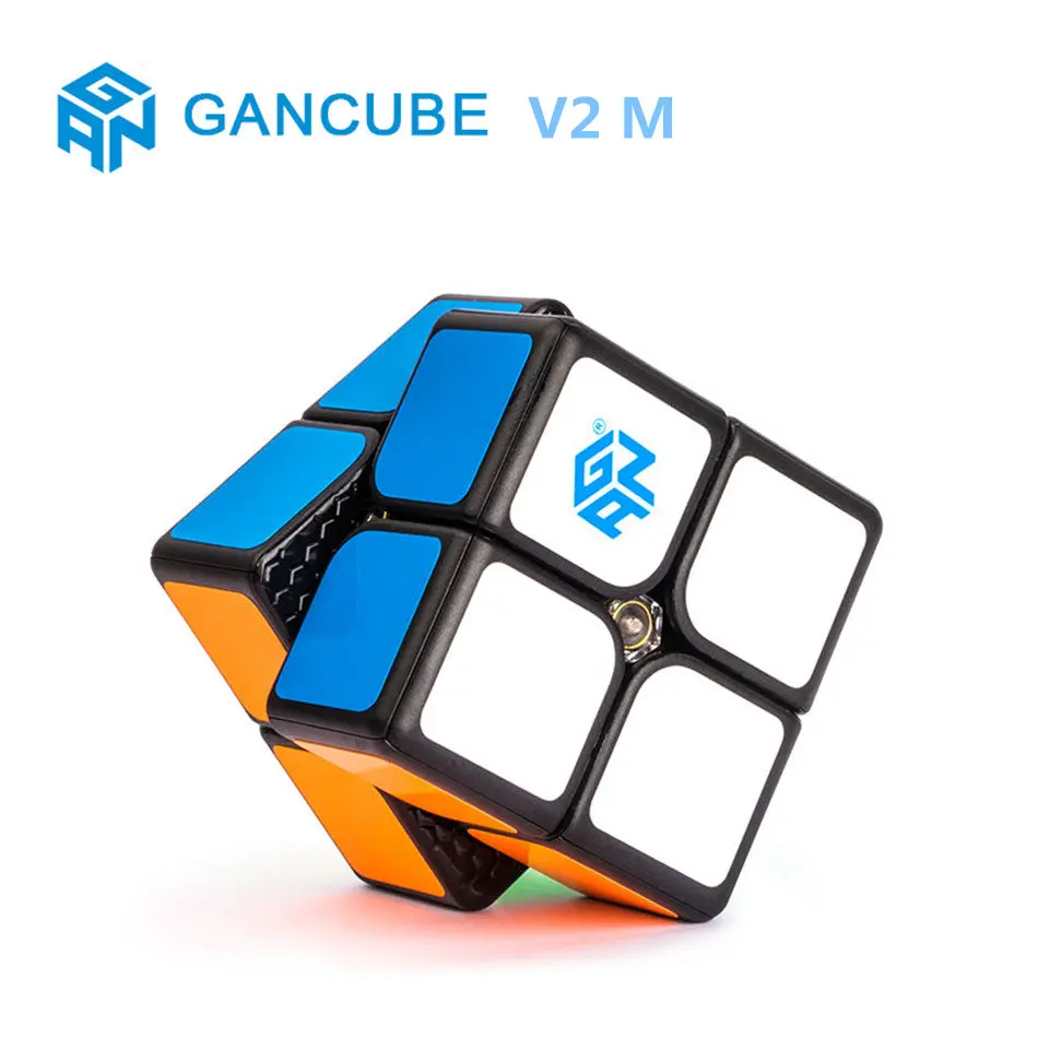 

GAN 2x2 кубик рубика 249 M V2 Магнитный магический куб 2 слоя скорость Магнитный куб профессиональные головоломки игрушки для детей подарок игруш...