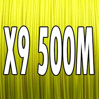 Цвет: желтый GHOTDA 9 нитей 500 м плетеная леска многонитевая PE проволока экстремально сильная Гладкая прочная - Цвет: Цвет: желтый
