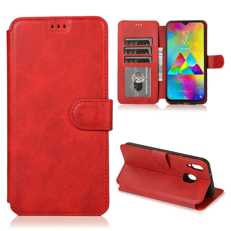 Для samsung galaxy M10 M105 M20 M205 M30 M305 A40S M305F чехол из искусственной кожи с откидной крышкой