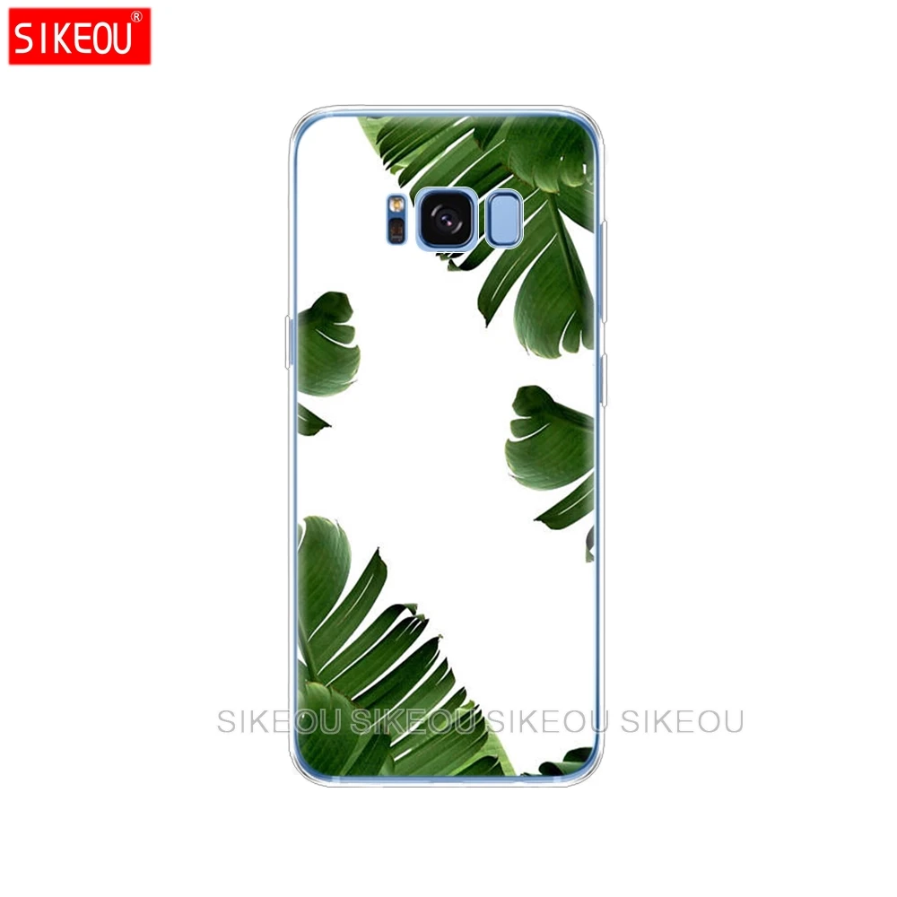 Силиконовый чехол для Samsung Galaxy S9 S8 S7 S6 edge S5 S4 S3 PLUS телефона с тропическими
