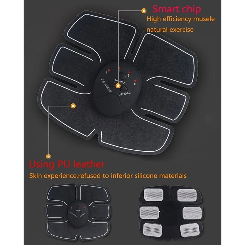 Фитнес тренажер для мышц брюшного пресса EMS Электрический Пресс стимулятор