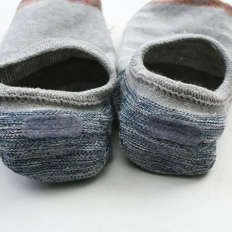 Новые мужские Короткие хлопковые носки для отдыха Twotone полосатые невидимые