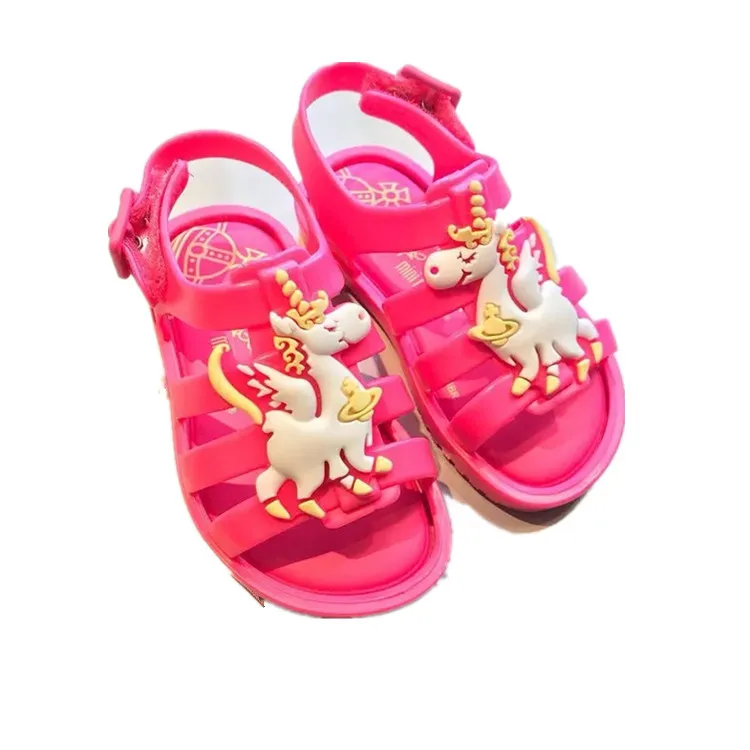 

Mini Melissa Brazil Girls Jelly Sandals 2020 Children Beach Sandals Melissa Princess Shoes Jelly Sandals Breathable 12.8-17.8cm