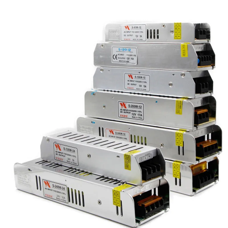 

12V 24V Lighting Transformer 5A 10A 30A Switching Power Supply AC DC Adapter LED Driver Adapter for 5050 5630 LED Strip Light