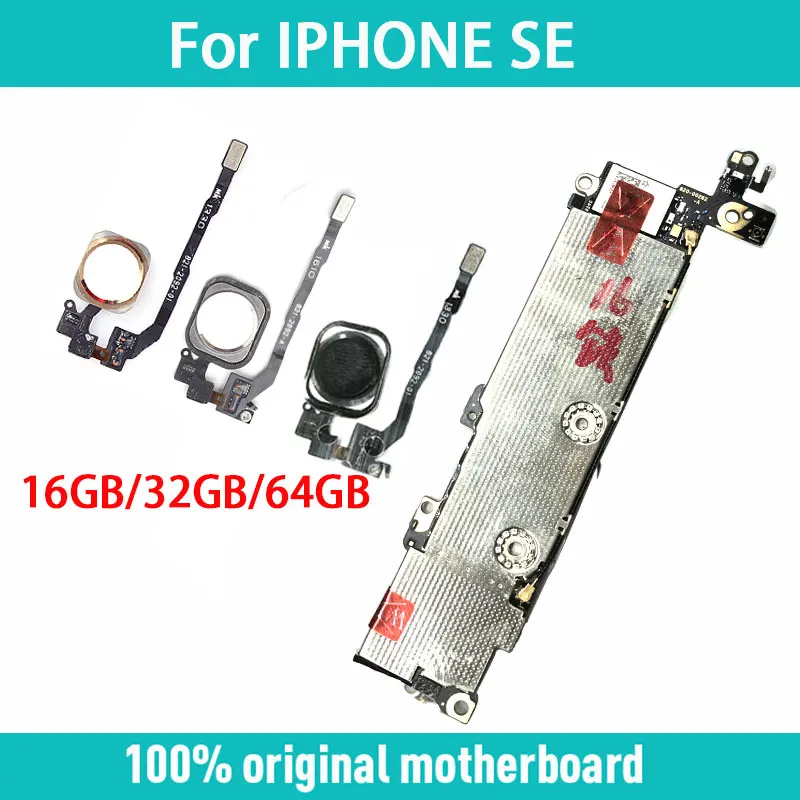 Оригинальная разблокированная материнская плата для iphone SE с/без Touch ID 5SE с полным