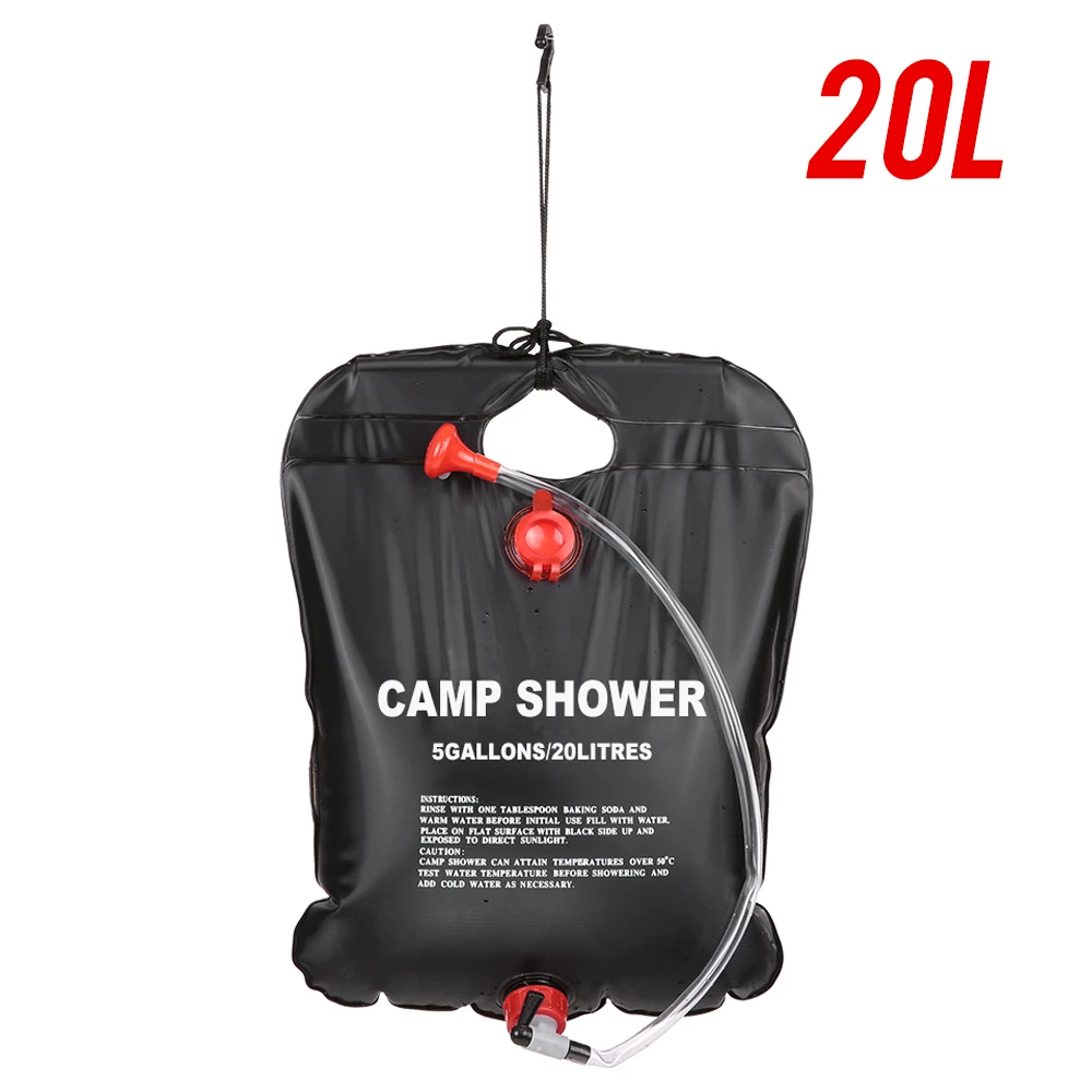 

Outdoor Shower Bathing Bag Portable Solar Heated Shower Bag Traveling Hiking Climbing Pet Cleaning