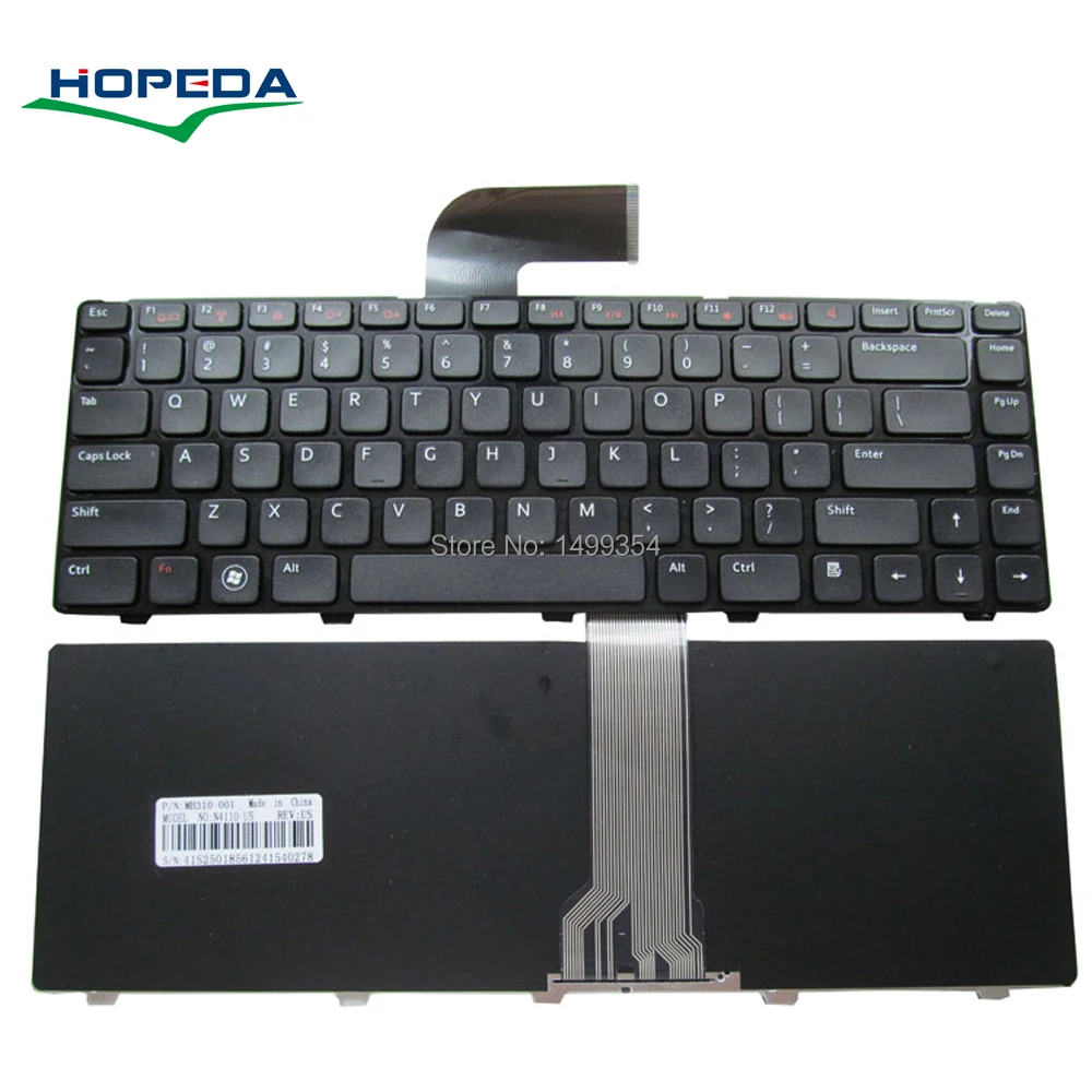 Новая клавиатура для ноутбука Dell Inspiron N4050 M411R 14 3420 P22G P33G M541R замена клавиатуры