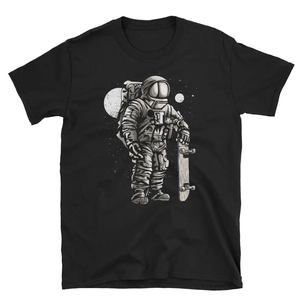 

2019 New Mens Astronaut Skater Street Art Fashion Men's T-Shirt Tee Shirts