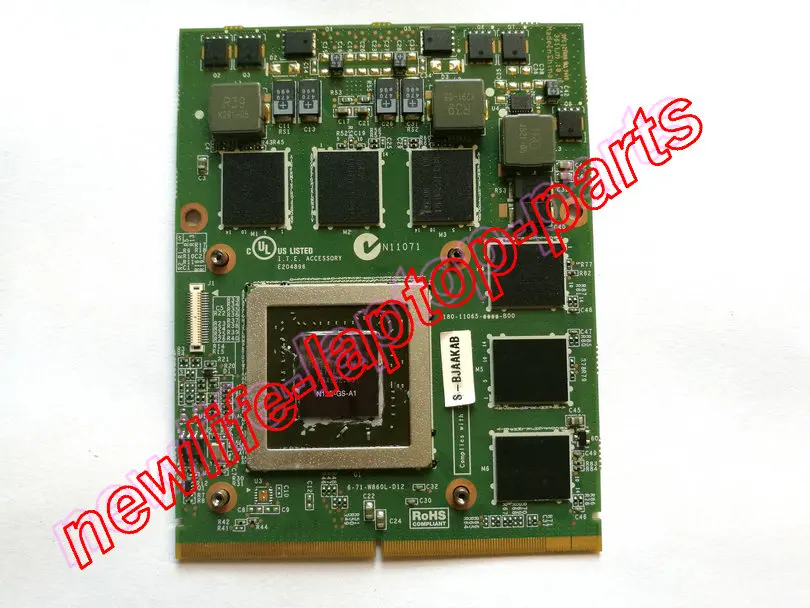 Видеокарта GTX 560M GTX560M 1 5G VGA GPU для W860CU W880CU W870CU P150HM P150EM P150SM P157SM P151SM1 6-71-W860L-D12 |