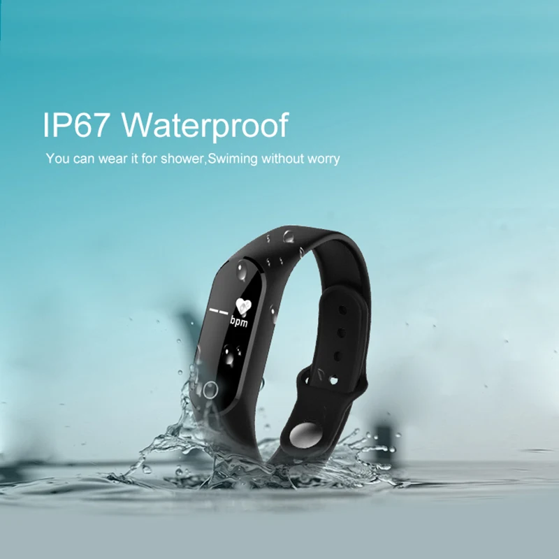 Смарт браслет фитнес трекер пульсометр монитор сна спортивный смарт с