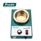 Pro'skit SS-553H 250 Вт паяльник для подключения к бессвинцовый припой горшок круглая жестяная плита Пайка и Распайка плавильная печь для олова лужения инструмент