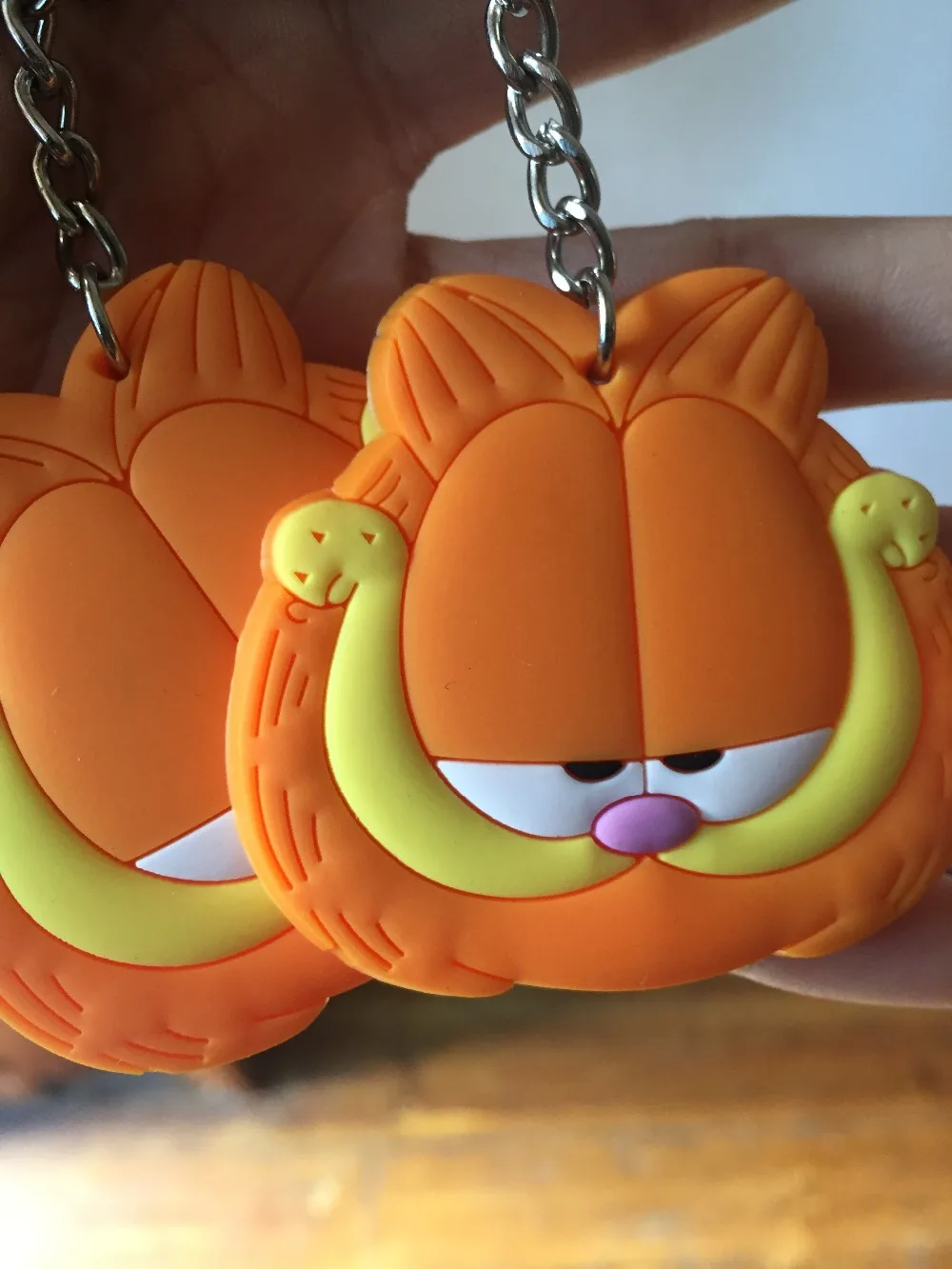 Брелок для ключей из ПВХ Garfield cat llaveros para mujer брелок porte clef блистерная карточка