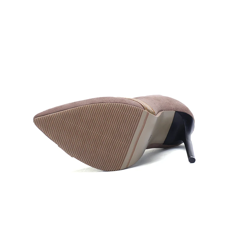 Женские босоножки из лакированной замши черные туфли-лодочки на высоком каблуке