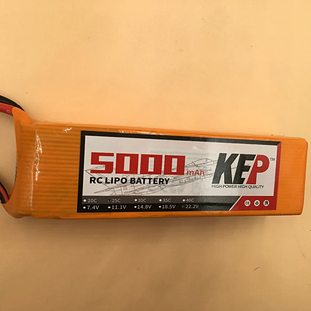 KEP RC 6S LiPo батарея 22 2 v 5000mAh 40C Li Poly для самолет и вертолет Квадрокоптер лодки