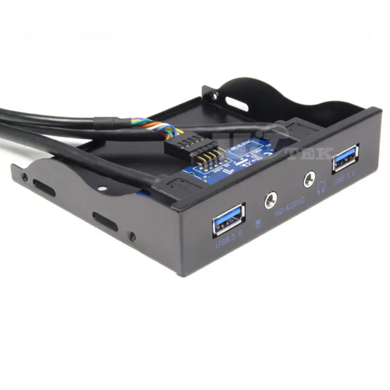 Адаптер PCI E Express PCIE для USB 3 0 с контроллером и передней панелью 5 дюйма концентратор