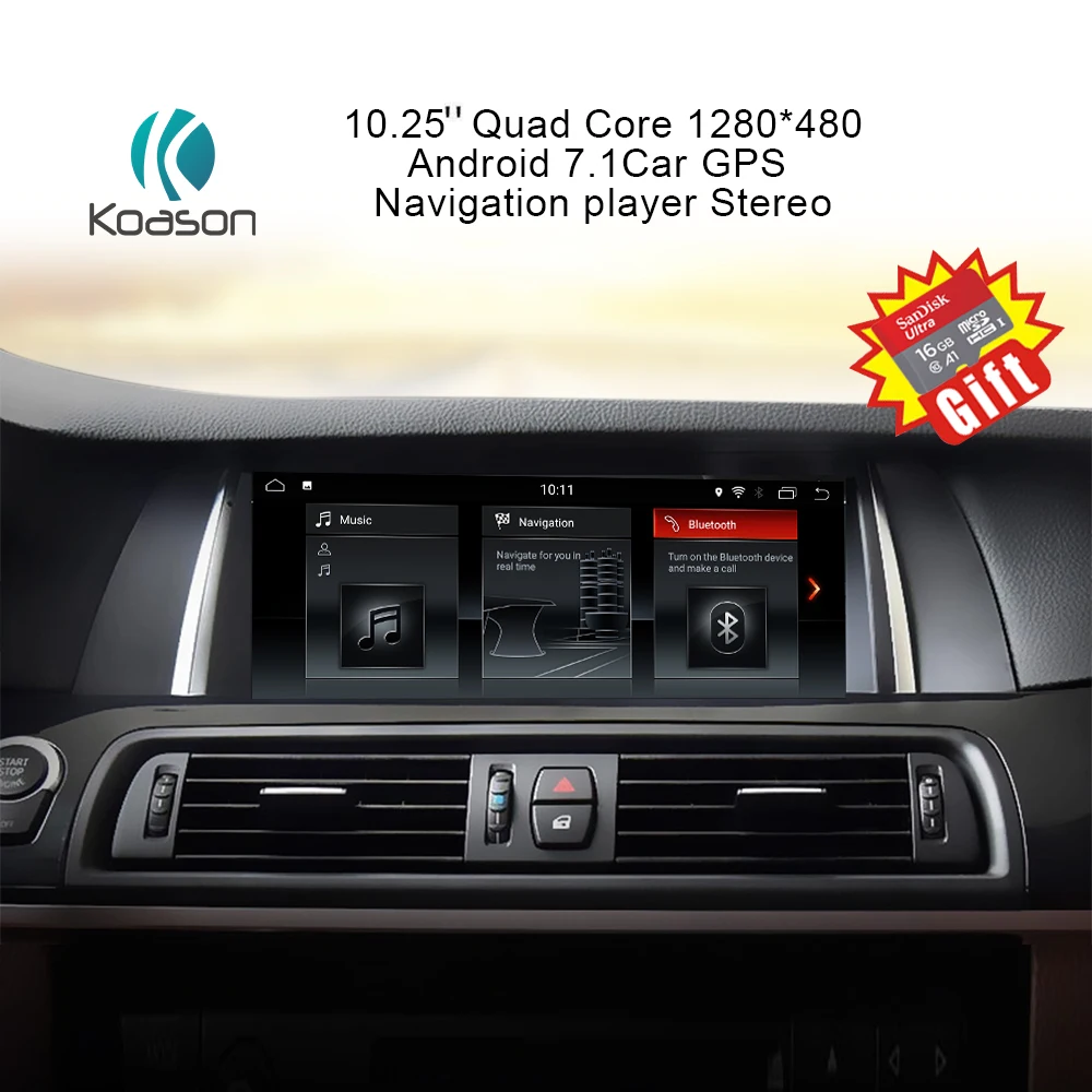 Автомобильный мультимедийный плеер Koason Android 7 1 для BMW 5 Series F10 F11 2013 2017 оригинальная