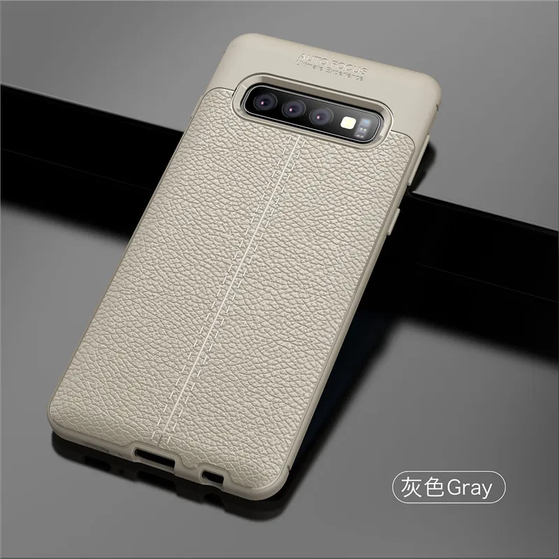 For Samsung Galaxy S10 Case Silicone PU Leather Anti-knock Phone Cover Funda BSNOVT | Мобильные телефоны и аксессуары