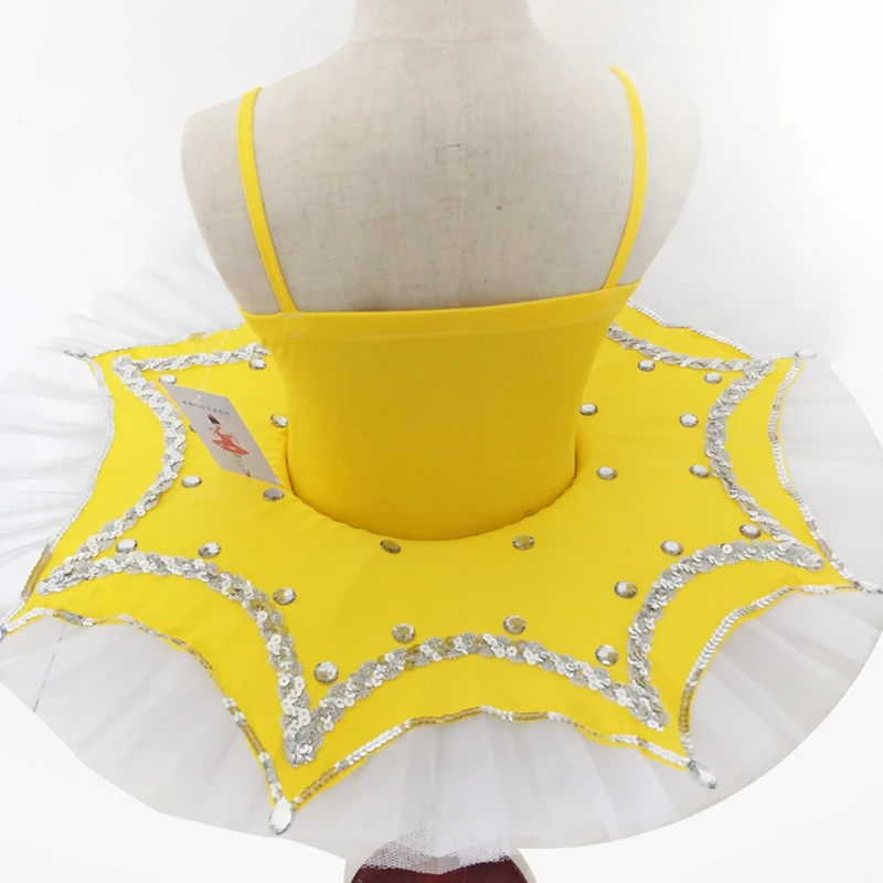 New Girls Sequin Straps Professional Ballet Tutu Dance Costumes For Kids Leotard Pancake Clothes Children | Тематическая одежда и