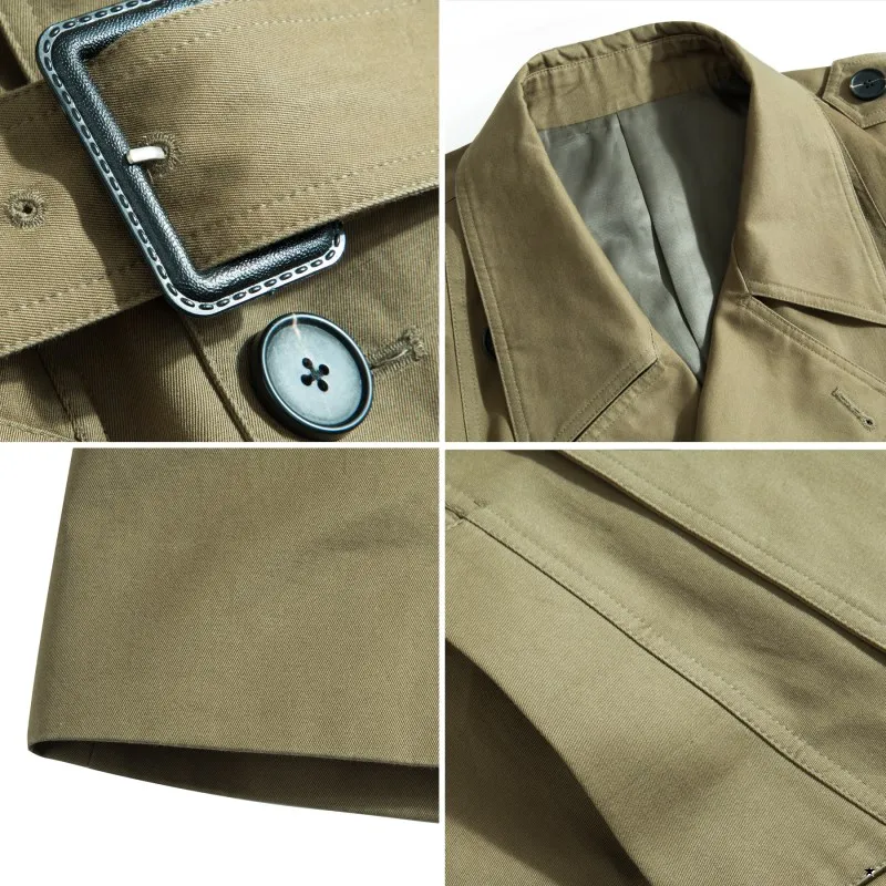 

Trench Coat For Women New Korean Fashion Long Coat Women Double-Breasted Elegant Trench Coats Windbreaker Female Outerwear C5532
