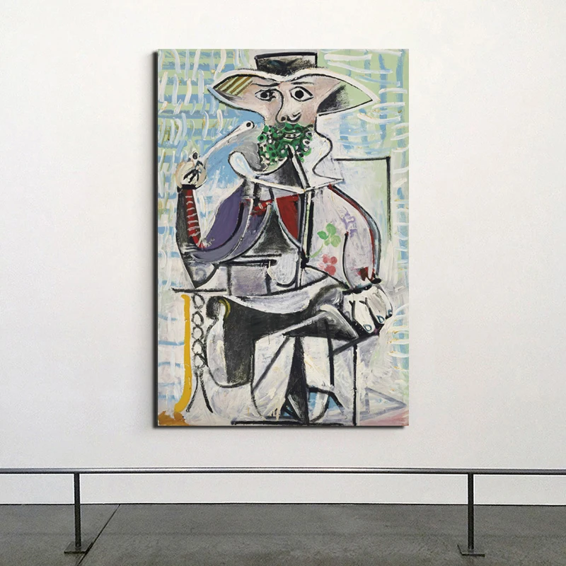Пабло Пикассо холст с трубой плакат принты мрамор абстрактная настенная