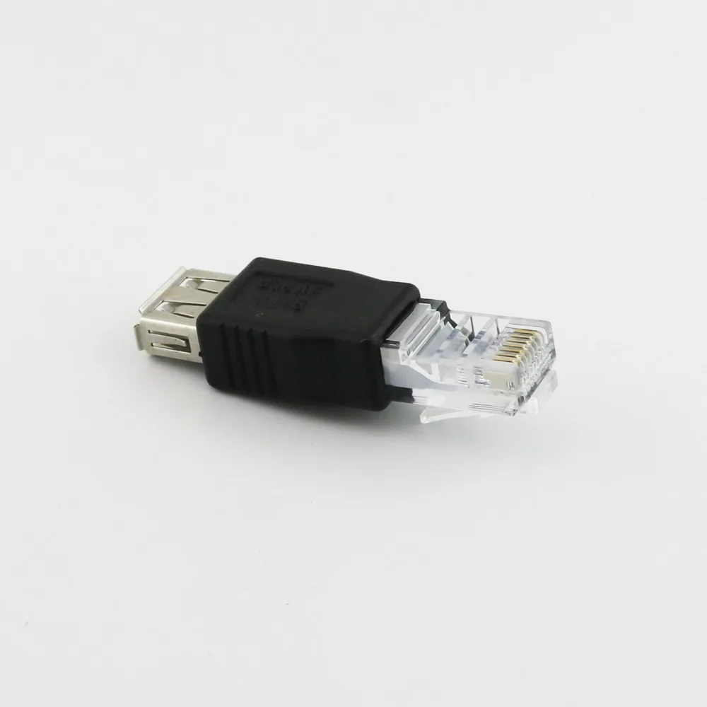 10 шт. переходник RJ45 папа-USB 2 0 A мама |