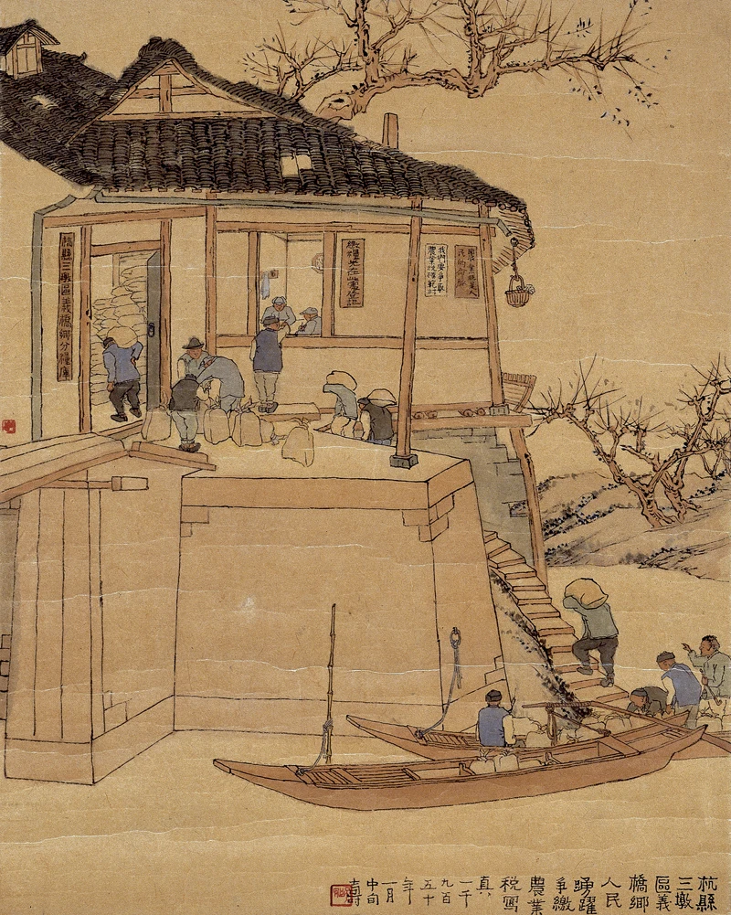 Пейзаж холст печать пейзаж современный китайский художественный постер